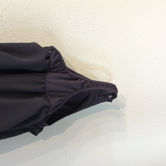 Lulu's black bodysuit thong top strappy size small - Picture 8 of 10